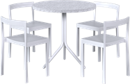 Baxter - Poseidon Cafe Table Package - 4 Chairs